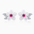 925 Sterling Silver Earrings with Pavé Setting CZ and High-Quality Nacre  DestGlow