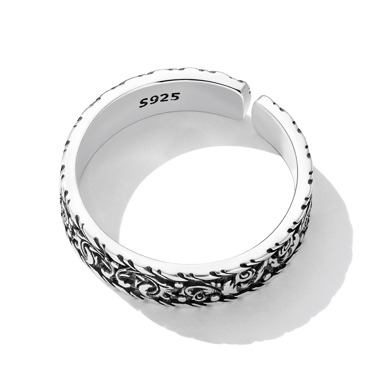925 Oxidized Silver 0.5cm Ring  DestGlow