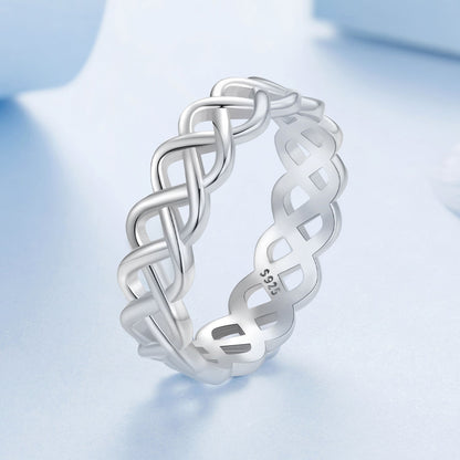 925 Sterling Silver and White Gold 0.5cm Ring Size 6.0 by Bids.com