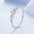 925 Sterling Silver Ring Size 6.0 with Pavé CZ in White Gold Finish for Women  DestGlow