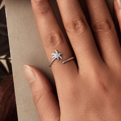 925 Sterling Silver Nano Opal Ring for Women  DestGlow