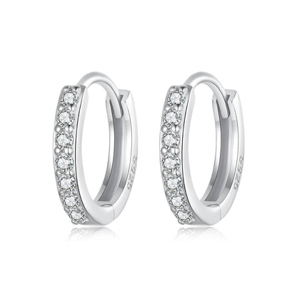 925 Sterling Silver Pavé Setting Gold Plated Earrings for Women  DestGlow