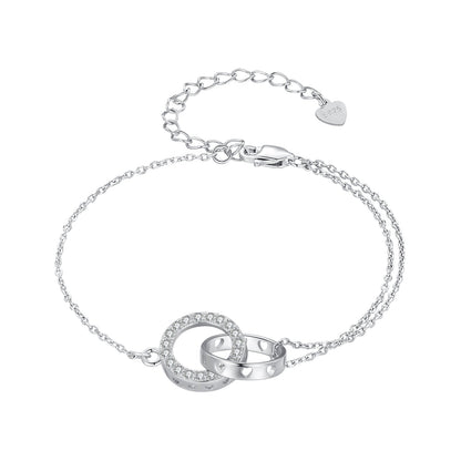 925 Sterling Silver CZ Pavé Setting Bracelet  DestGlow