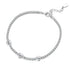 925 Sterling Silver & Pavé Setting CZ Bracelet with White Gold Plating for Women  DestGlow