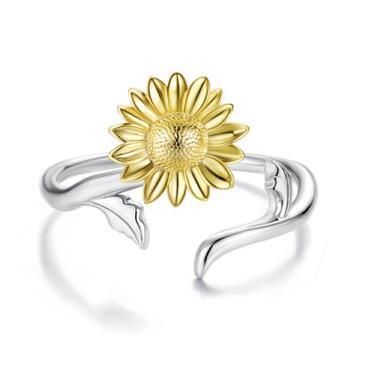 925 Sterling Silver Plated White Gold Ring for Women  DestGlow