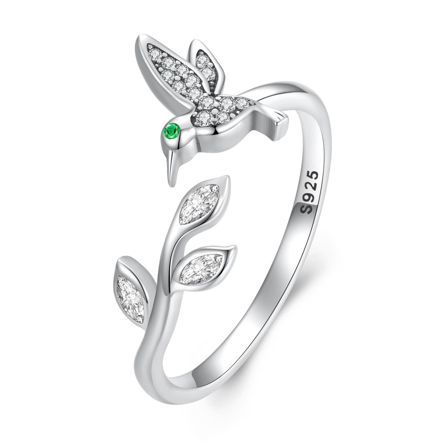 925 Sterling Silver Oxidized Silver Pavé Setting CZ Ring  DestGlow