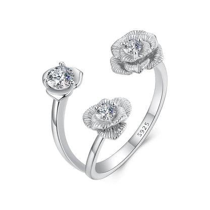 925 Sterling Silver 0.8cm Pavé Setting CZ Ring  DestGlow