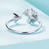 925 Sterling Silver Enamel CZ Plated Platinum Ring  DestGlow