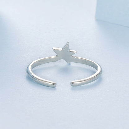 925 Sterling Silver Star Ring for Women  DestGlow