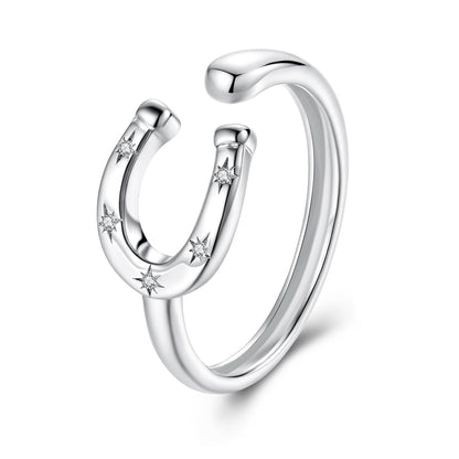 925 Sterling Silver &amp; White Gold Plated Pavé CZ Ring  DestGlow