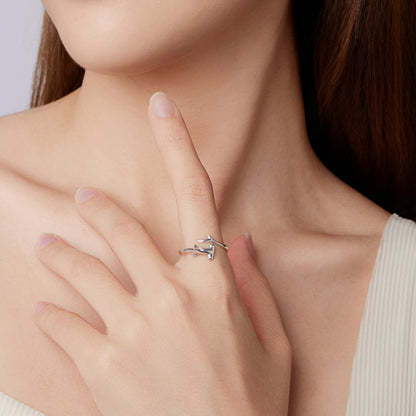 925 Sterling Silver Oxidized Silver Ring 0.16cm Width for Women  DestGlow