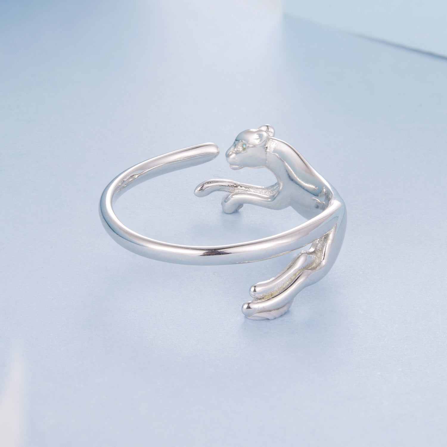 925 Sterling Silver Ring with Pavé Setting CZ in White Gold Plating  DestGlow