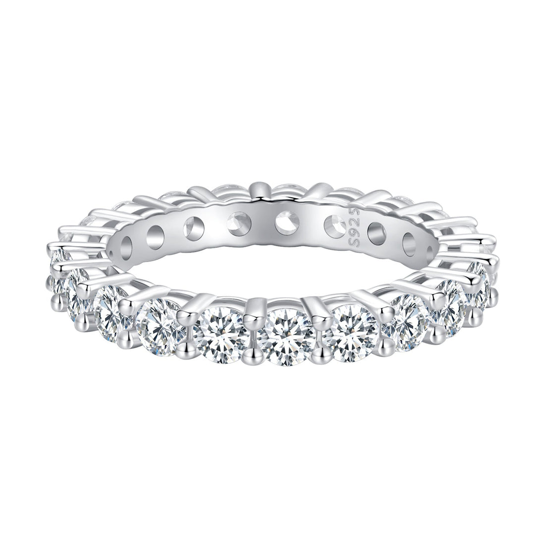 925 Sterling Silver Moissanite 0.1ct Ring Size 6 for Women  DestGlow