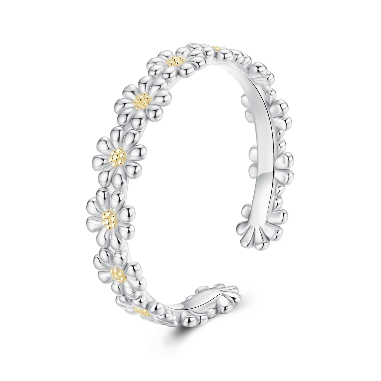 925 Sterling Silver Ring for Women - Style E, 0.4cm Width  DestGlow