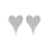 925 Sterling Silver White Gold Plated Pavé CZ Earrings  DestGlow