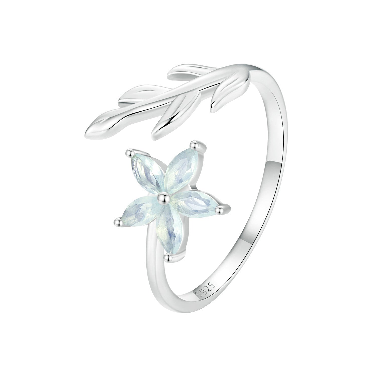 925 Sterling Silver &amp; Opal Ring for Women  DestGlow