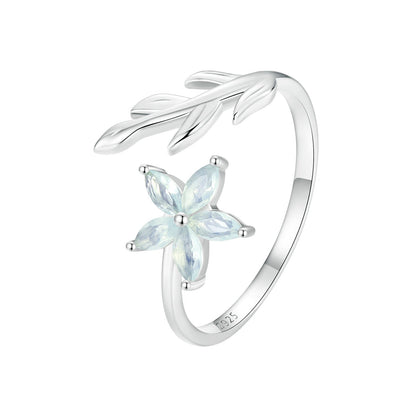 925 Sterling Silver &amp; Opal Ring for Women  DestGlow