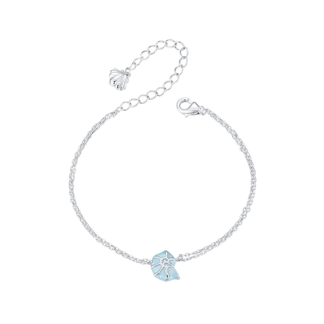 925 Sterling Silver White Gold Plated Bracelet with Enamel Process  DestGlow