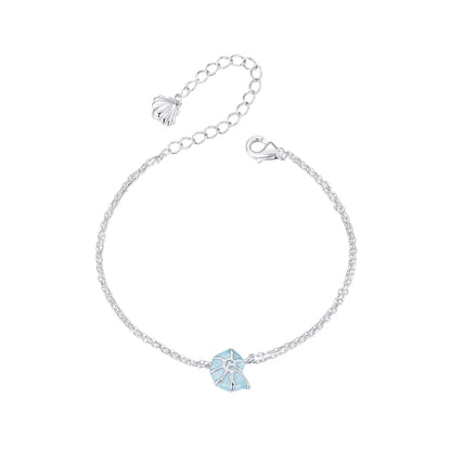 925 Sterling Silver White Gold Plated Bracelet with Enamel Process  DestGlow