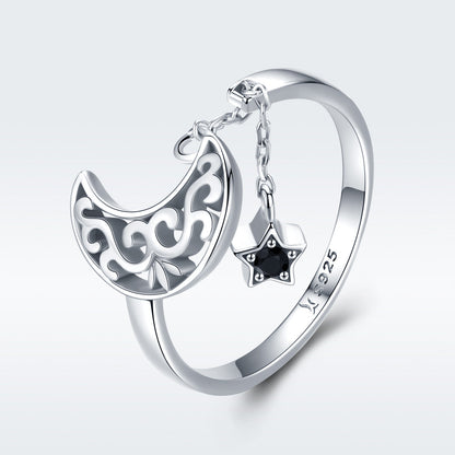 925 Sterling Silver Ring for Women - Width 0.2cm, Height 1.1cm  DestGlow