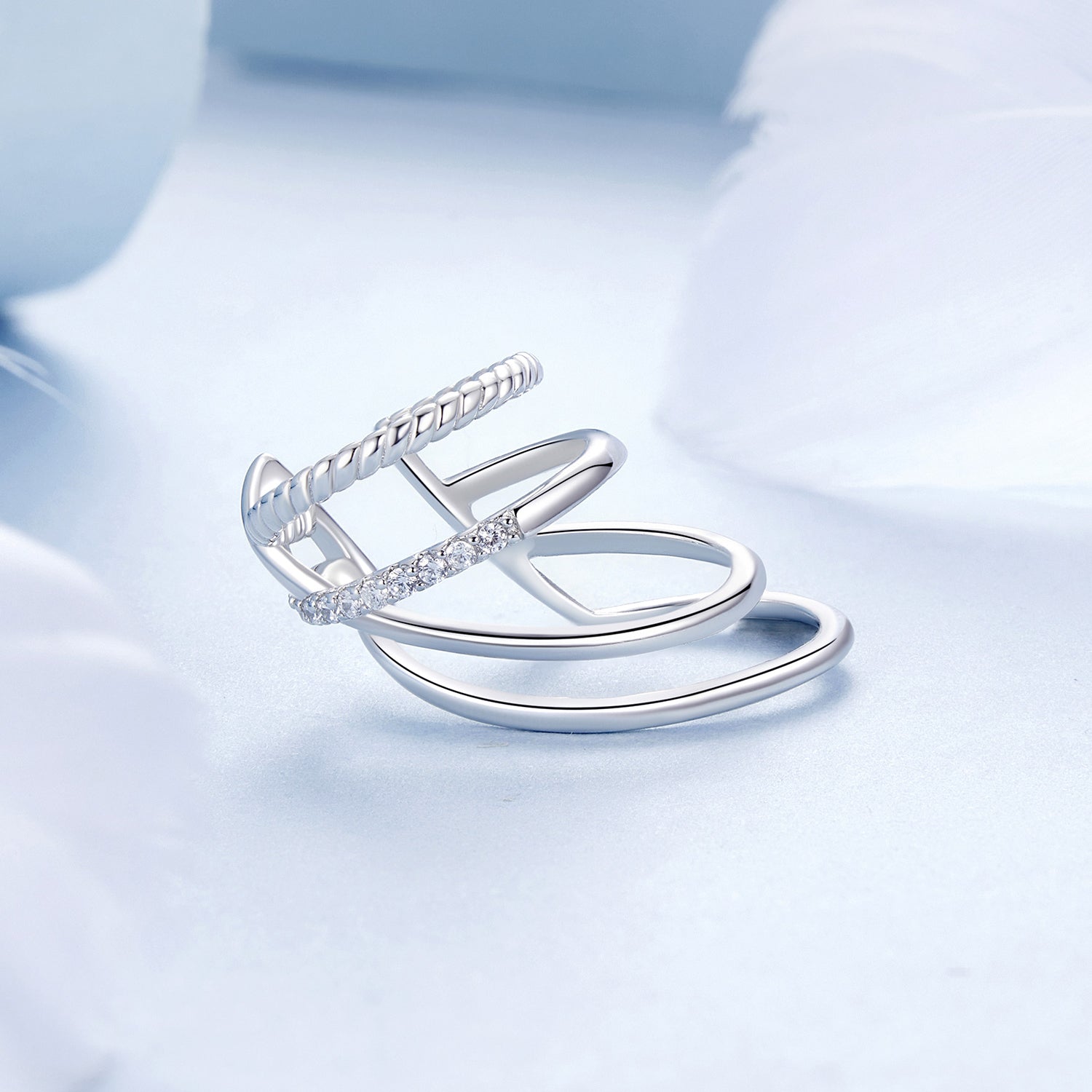 925 Sterling Silver Earrings with CZ and White Gold Plating  DestGlow