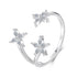 925 Sterling Silver Pavé Setting CZ White Gold Ring for Women  DestGlow