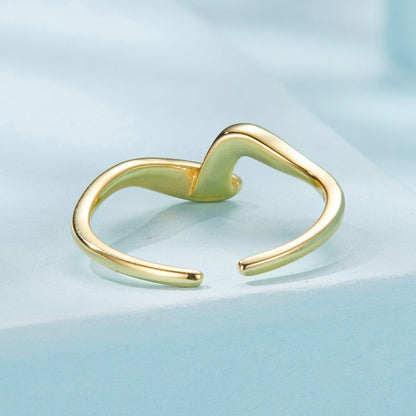 925 Sterling Silver White Gold Plated Ring for Women  DestGlow
