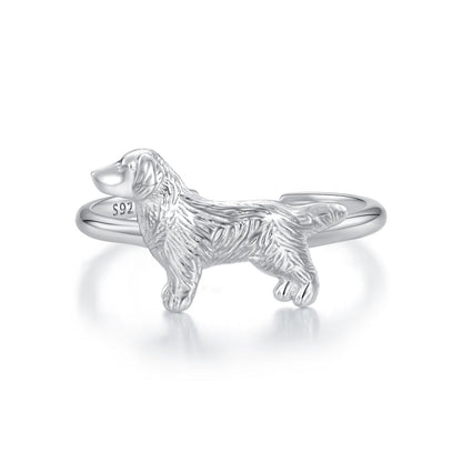 925 Sterling Silver Dog Ring 1.7mm for Women  DestGlow