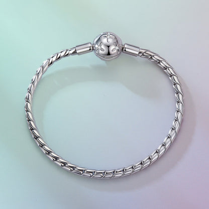 925 Sterling Silver White Gold Plated Bracelet with CZ Pendant for Women  DestGlow