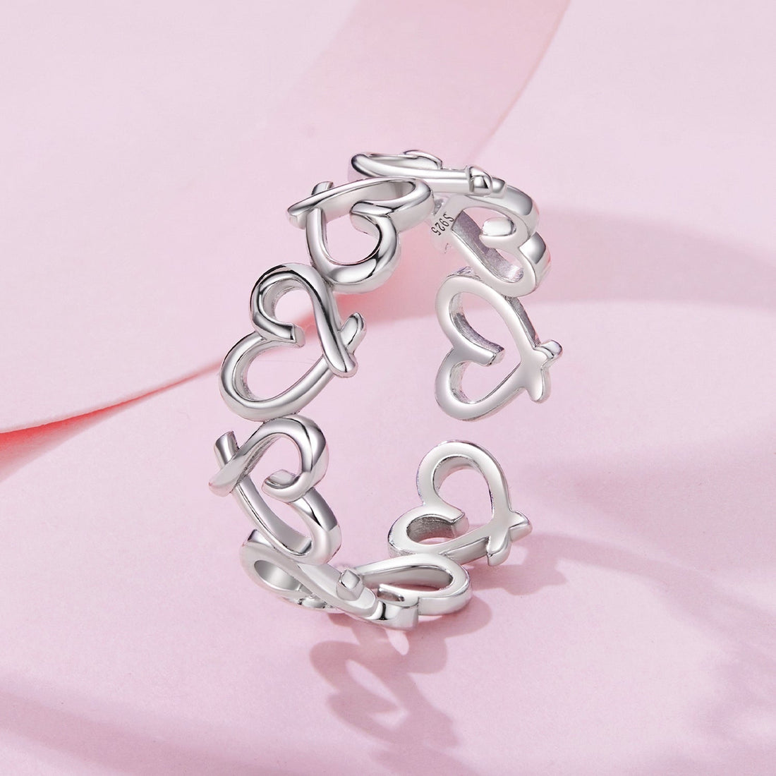 925 Sterling Silver and White Gold Plated Ring for Women  DestGlow
