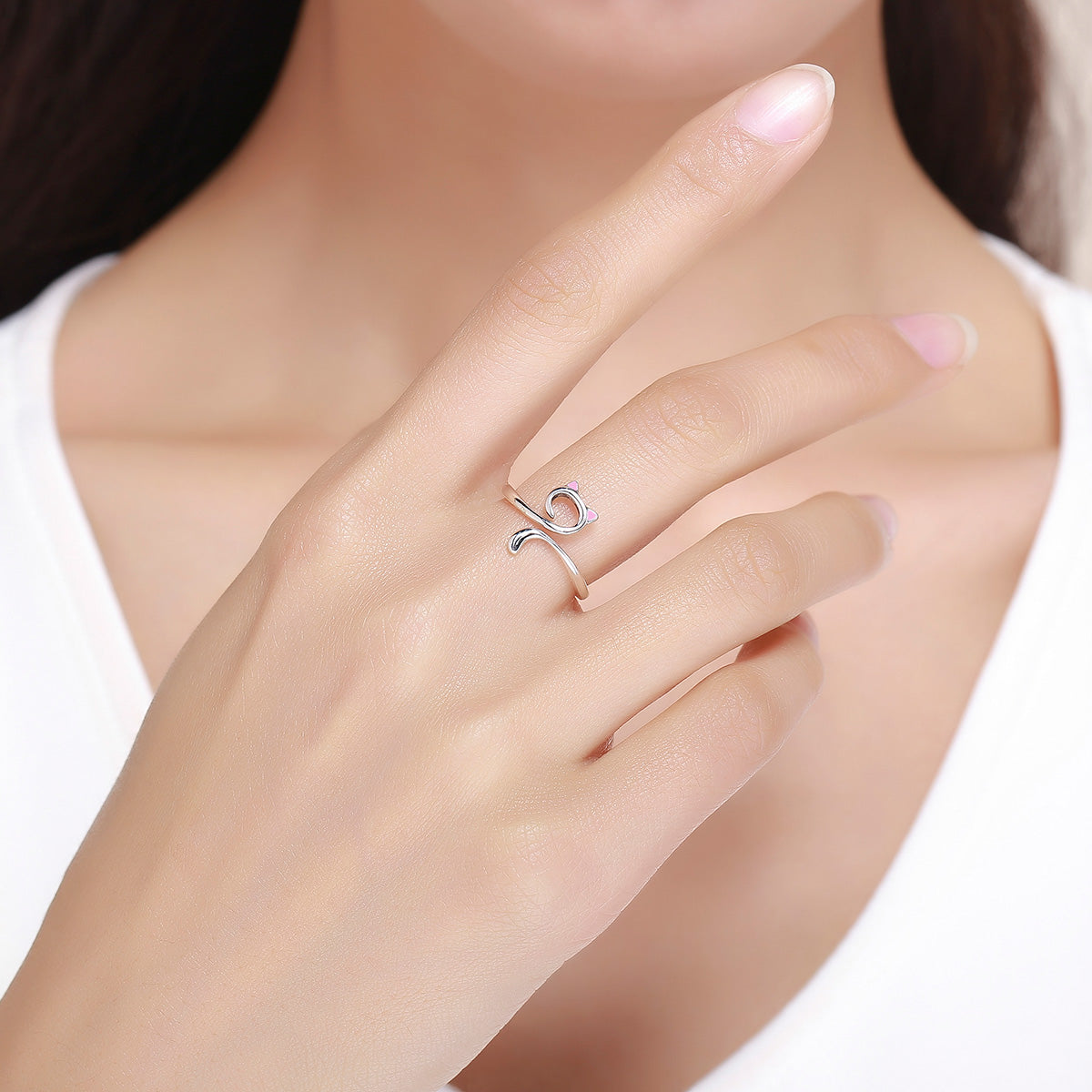 S925 Sterling Silver Adjustable Ring for Women  DestGlow
