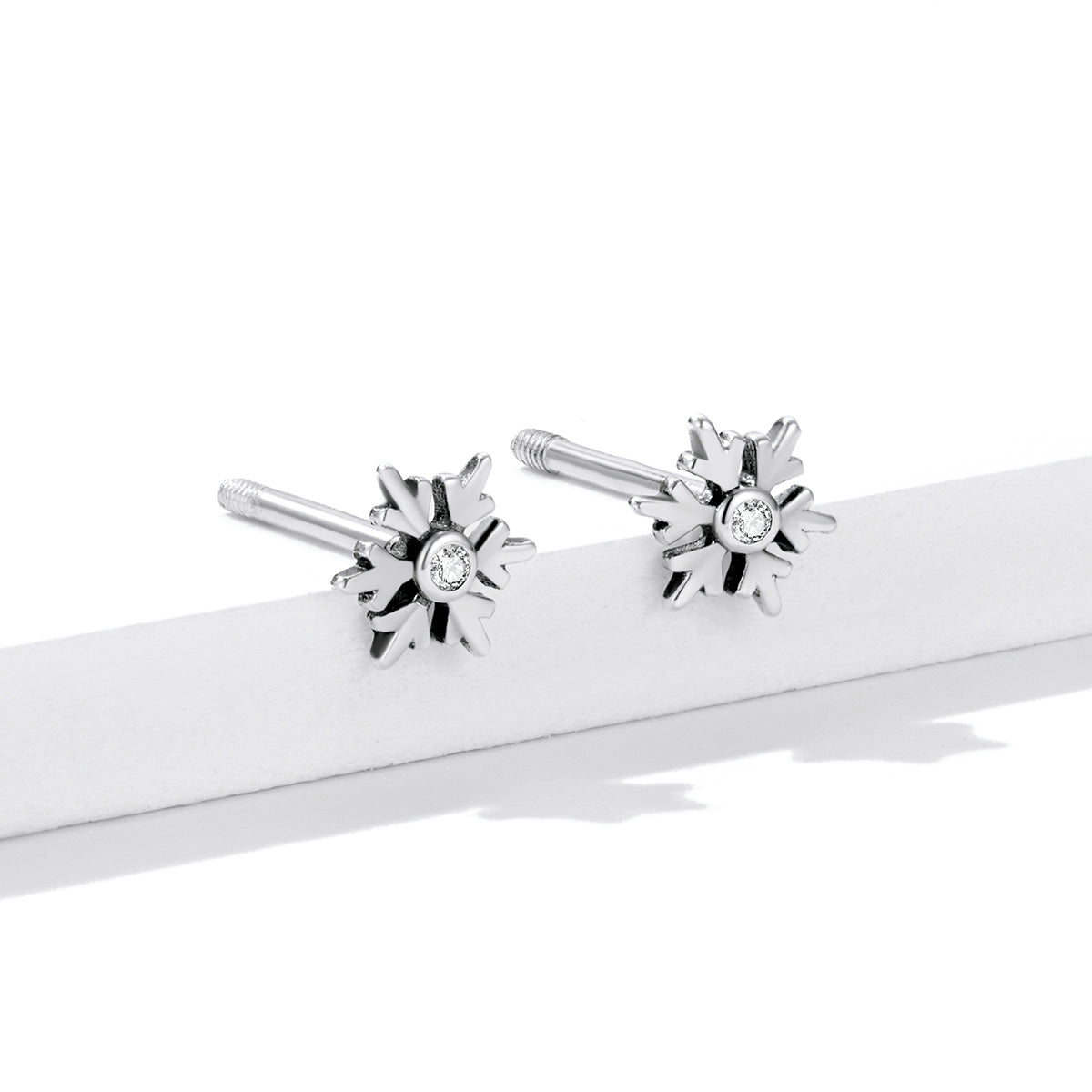 925 Sterling Silver Earrings with Pavé Setting and Oxidized Finish  DestGlow