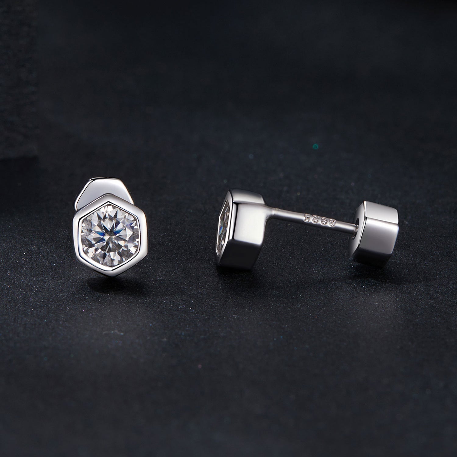 925 Sterling Silver 0.3 Carat Moissanite Earrings for Women  DestGlow