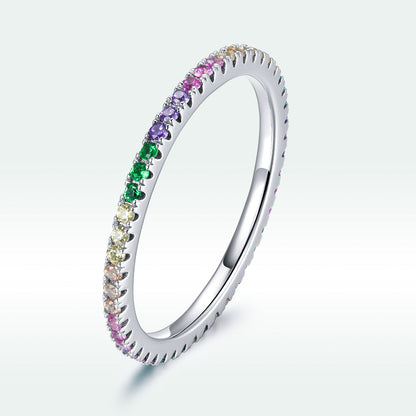 925 Sterling Silver Pavé Set CZ Ring Size 6 for Women  DestGlow
