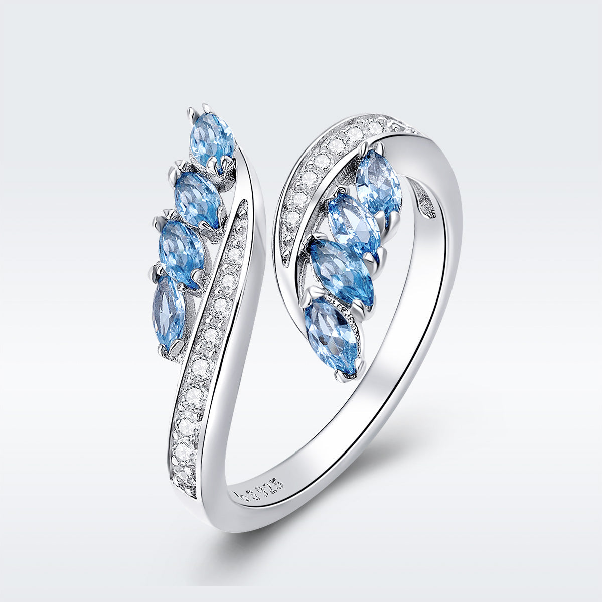 925 Sterling Silver Plated Platinum Pavé CZ Ring for Women  DestGlow