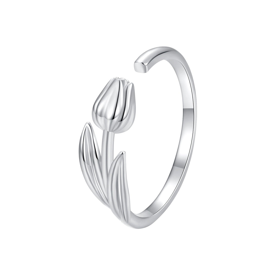 925 Sterling Silver Plated White Gold 0.18cm Rings for Women  DestGlow