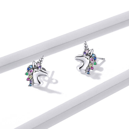 925 Sterling Silver Earrings with Pavé Setting CZ, Oxidized, 1.4x0.9cm for Women  DestGlow