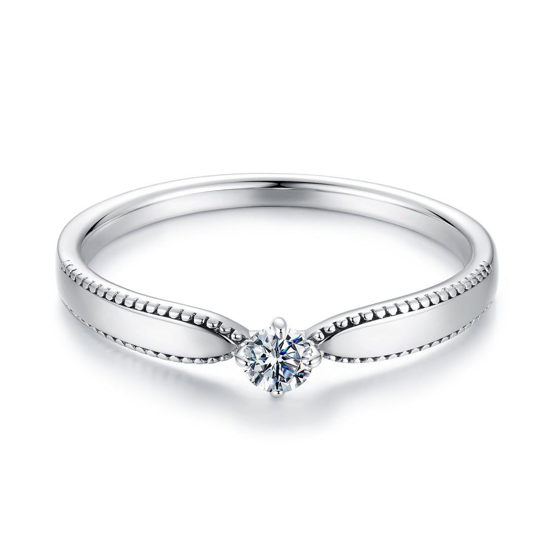 925 Sterling Silver Moissanite Ring Size 6 for Women  DestGlow