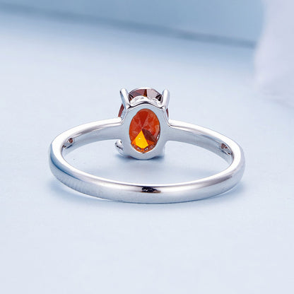 925 Sterling Silver Pavé Setting CZ Synthetic Garnet Ring for Women  DestGlow