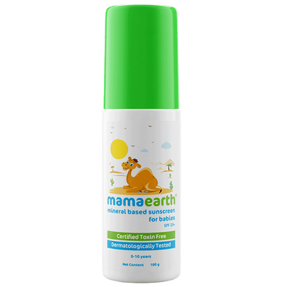 Mamaearth Mineral Based Baby Sunscreen For Protects from UV Rays & Deeply Nourishing & Soothing