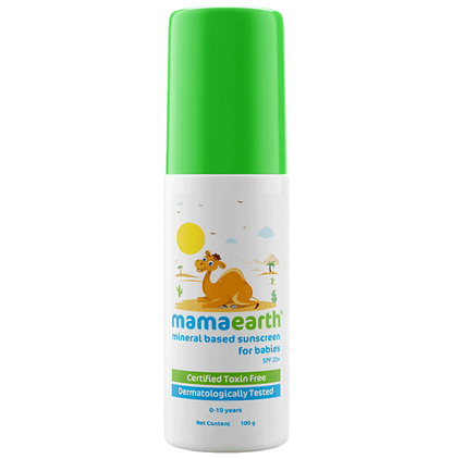 Mamaearth Mineral Based Baby Sunscreen For Protects from UV Rays &amp; Deeply Nourishing &amp; Soothing
