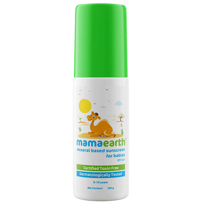 Mamaearth Mineral Based Baby Sunscreen For Protects from UV Rays &amp; Deeply Nourishing &amp; Soothing