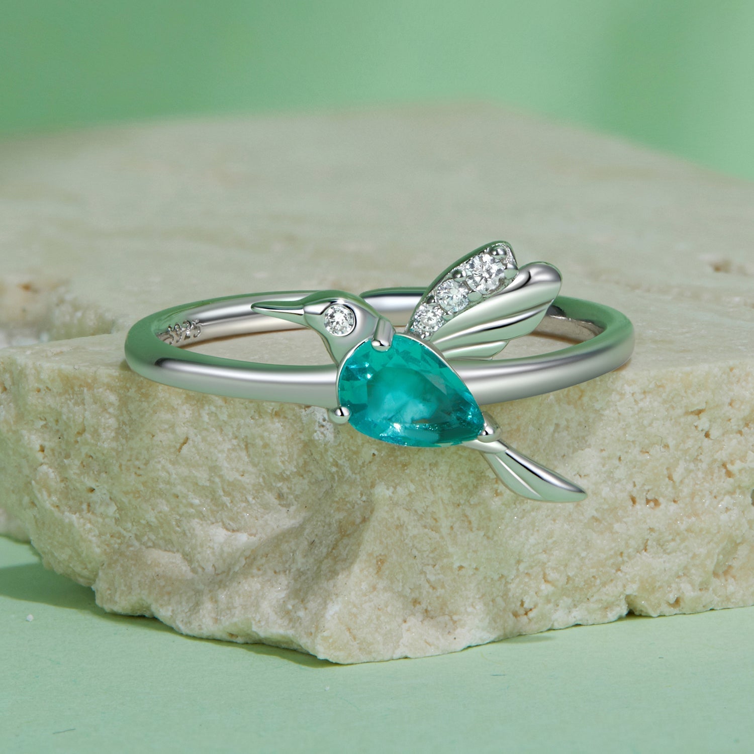 925 Sterling Silver Pavé CZ Ring  DestGlow