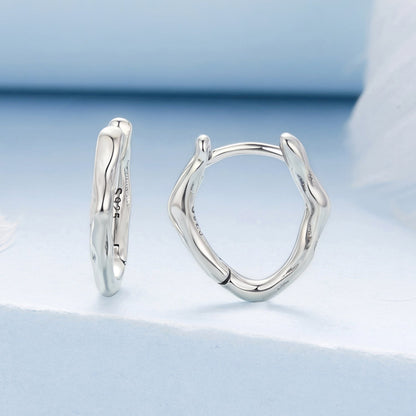 925 Sterling Silver Earrings with Oxidized Finish - 1.4x0.2cm for Women  DestGlow