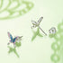 925 Sterling Silver White Gold Plated Enamel Earrings 9x10mm for Women  DestGlow