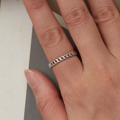 925 Sterling Silver Oxidized Silver Ring for Women  DestGlow
