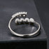 925 Sterling Silver Moissanite & Freshwater Pearl Ring, White Gold Plated, Size E for Women  DestGlow