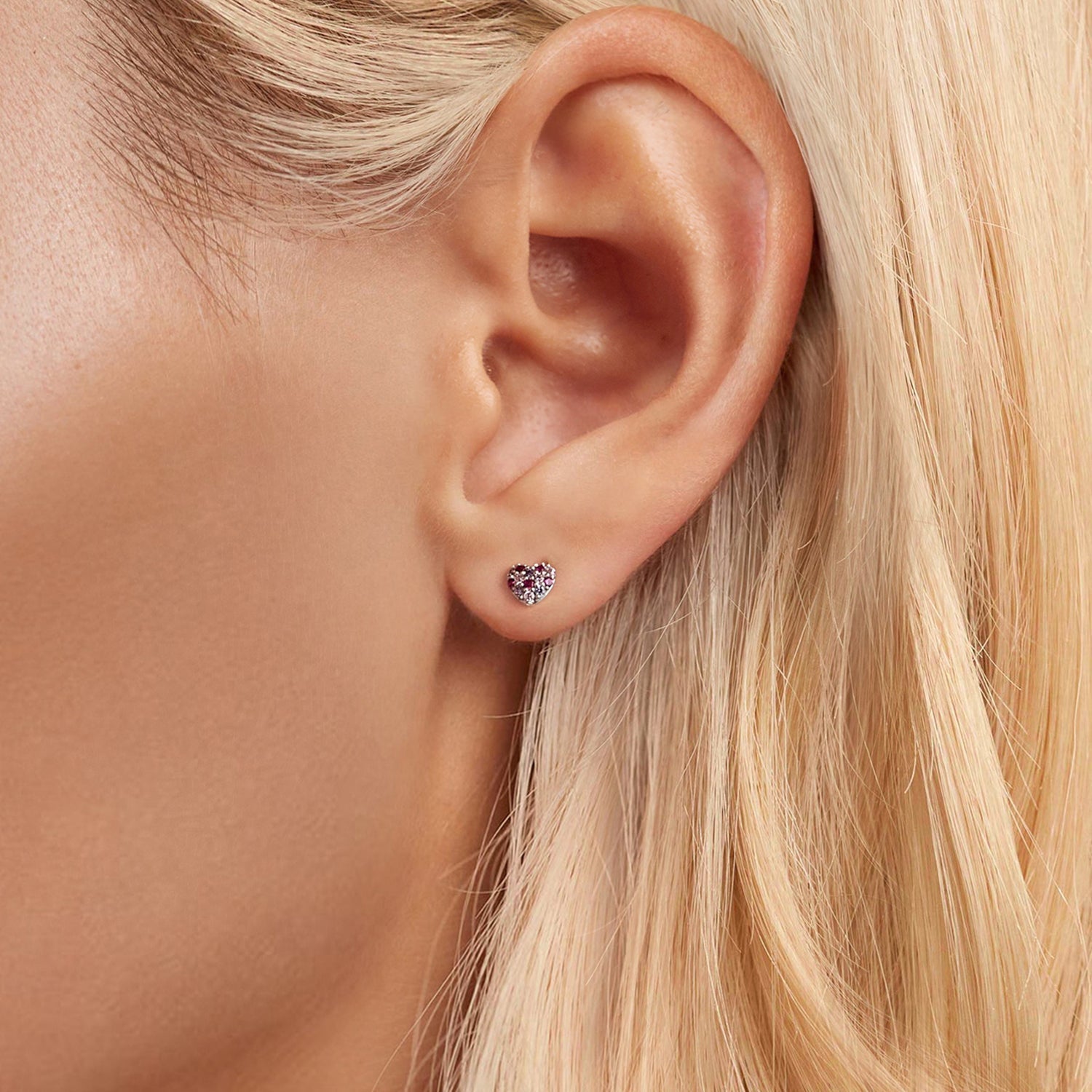 925 Sterling Silver Earrings with Pavé Setting CZ in White Gold for Women  DestGlow