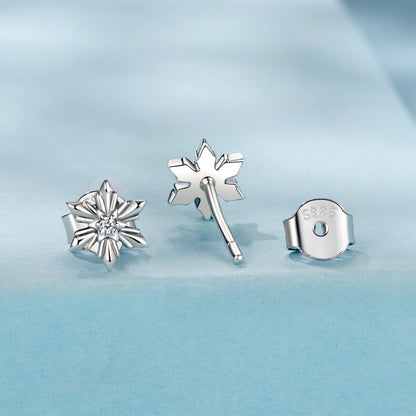925 Sterling Silver Earrings with Pavé Setting CZ in Oxidized Finish  DestGlow