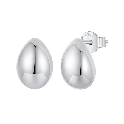 925 Sterling Silver Earrings 10x7mm with Oxidized Silver for Women  DestGlow